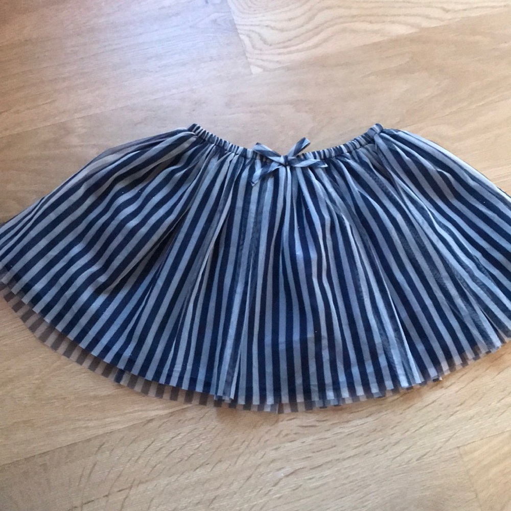 H&M stripe tulle sparkly tutu harlequin 5-6